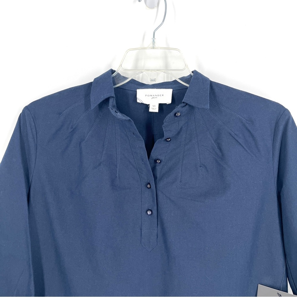 Tuckernuck POMANDER PLACE NWT French Navy Polly Shirt Dress Women’s Size XS - Picture 7 of 11